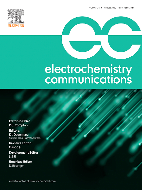 Go to journal home page - Electrochemistry Communications